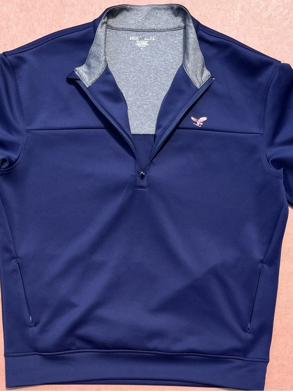 Men’s Golf Gen.CA. Navy Quarter-Zip Pullover Large